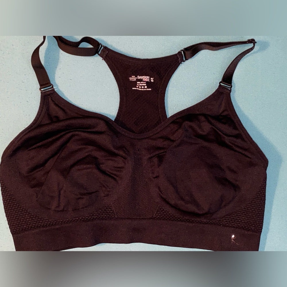 Danskin Now Black Racerback Sports Bra